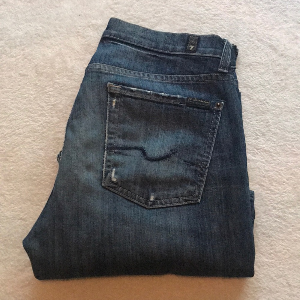 7 for all mankind boot cut jeans - sz 31